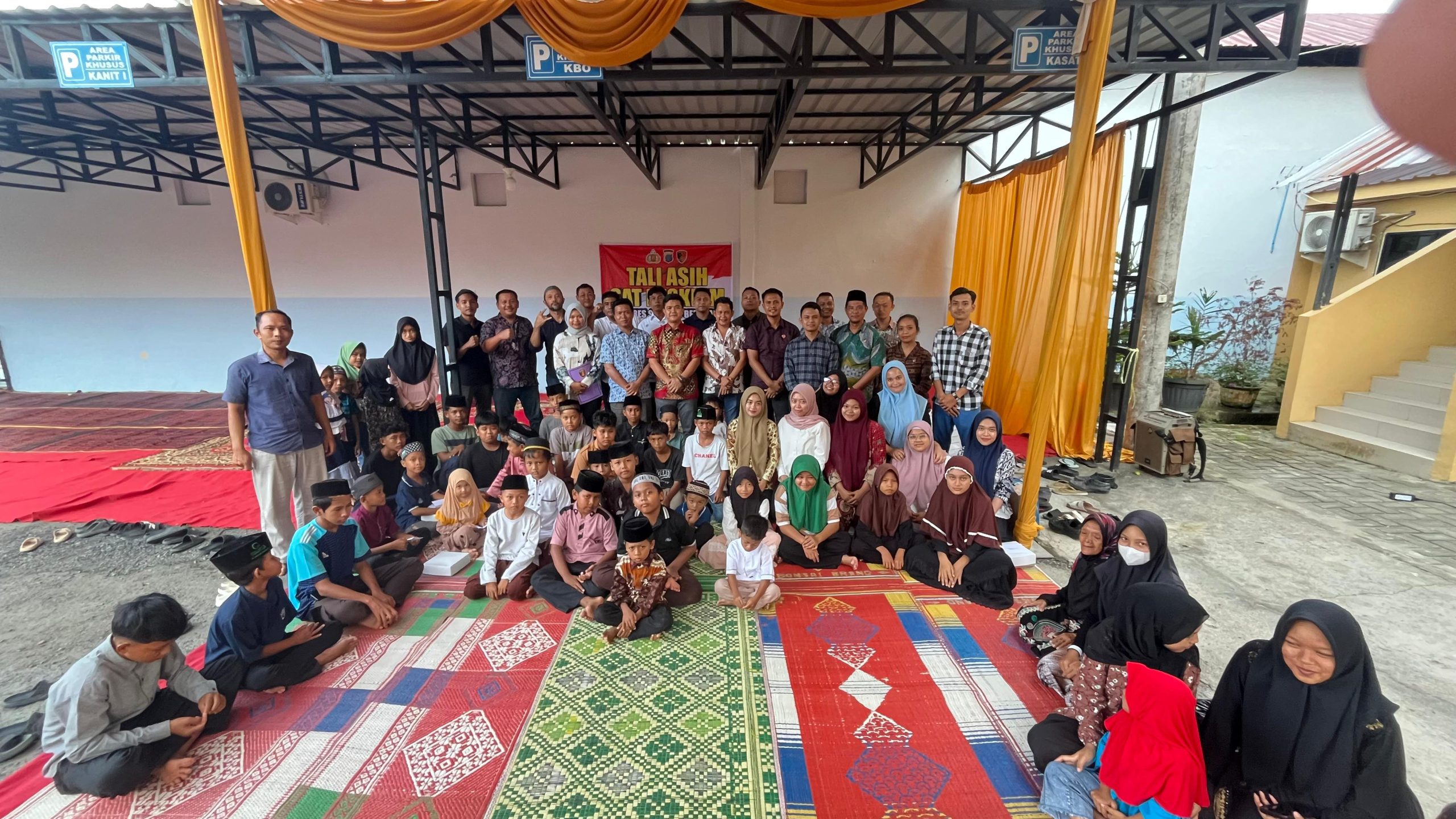 Rasa Cinta Tak Terhingga, Sat Reskrim Polres Sergai Beri Tali Asih Anak Yatim