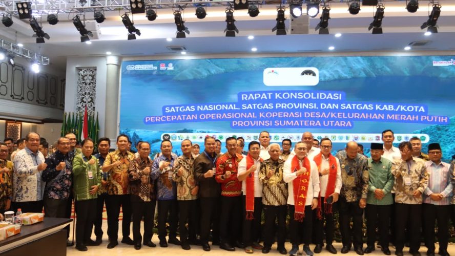 Wakil Bupati Pakpak Bharat Menghadiri Rapat Konsolidasi Satgas Nasional di Aula Raja Inal Siregar Provsu