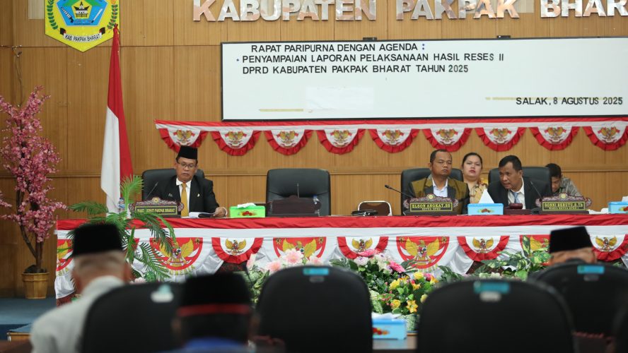 DPRD Kabupaten Pakpak Bharat Menggelar Sidang Paripurna Guna Mendengarkan Hasil Reses II Tahun 2025