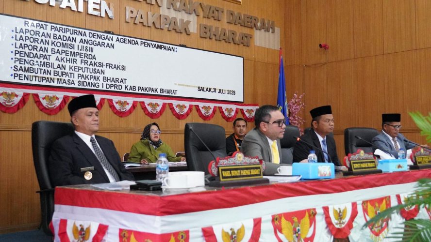 DPRD Kabupaten Pakpak Bharat Mengesahkan Tiga Rancangan Peraturan Daerah Pakpak Bharat