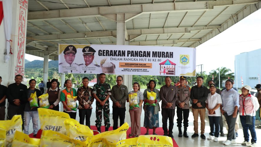 Pemerintah Pakpak Bharat Menggelar Gerakan Pangan Murah Nasional Dalam Rangka Memeriahkan HUT RI