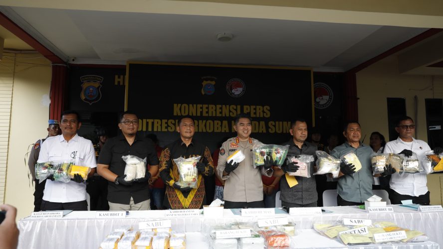 Polda Sumut Dan Jajaran Ungkap 571 Kasus Narkoba, Selamatkan 225 Ribu Jiwa Dari Bahaya Narkotika