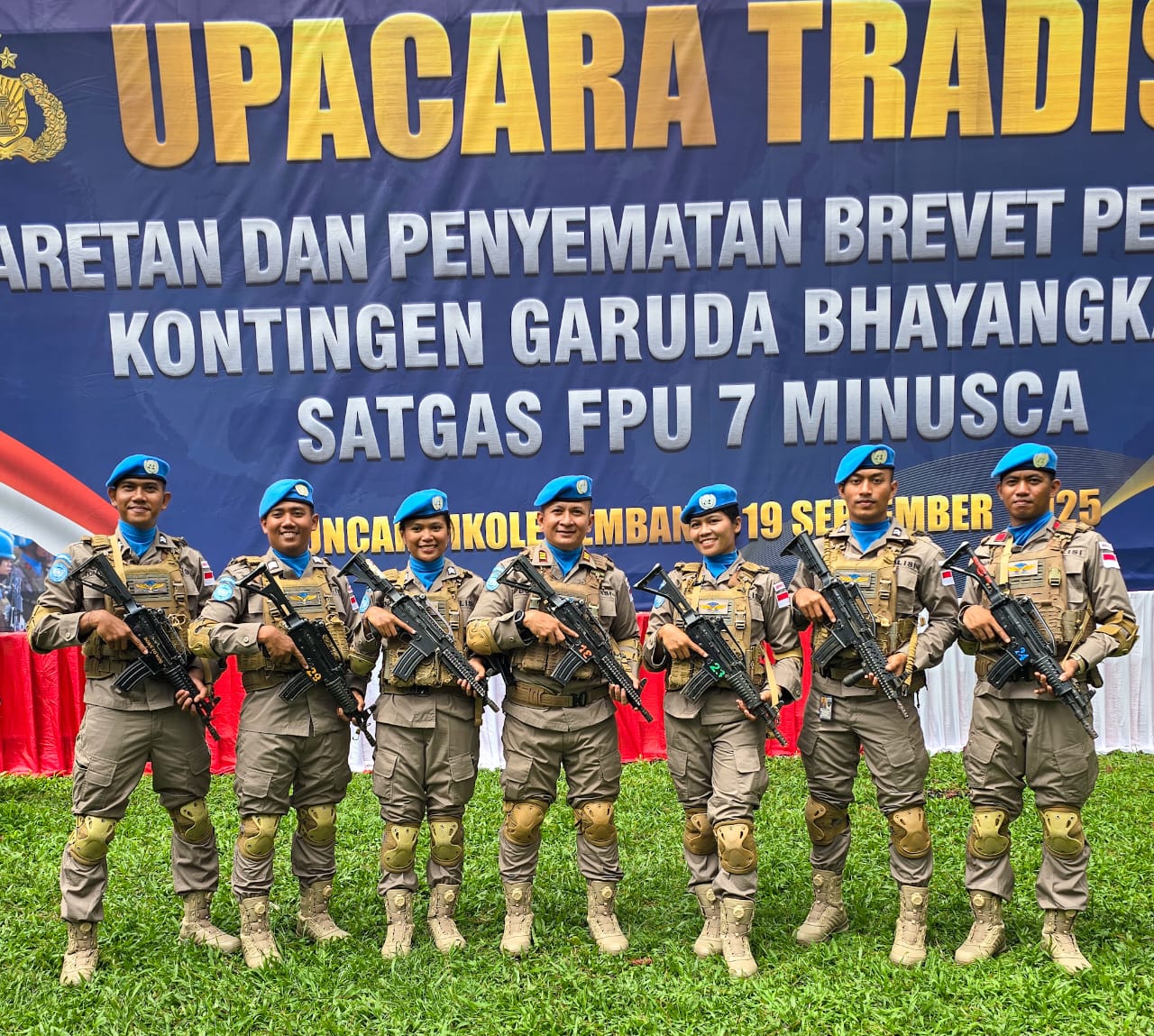 Misi Perdamaian, 7  Personel Polda Sumut Gabung Pasukan Perdamaian PBB Berangkat Ke Afrika Tengah