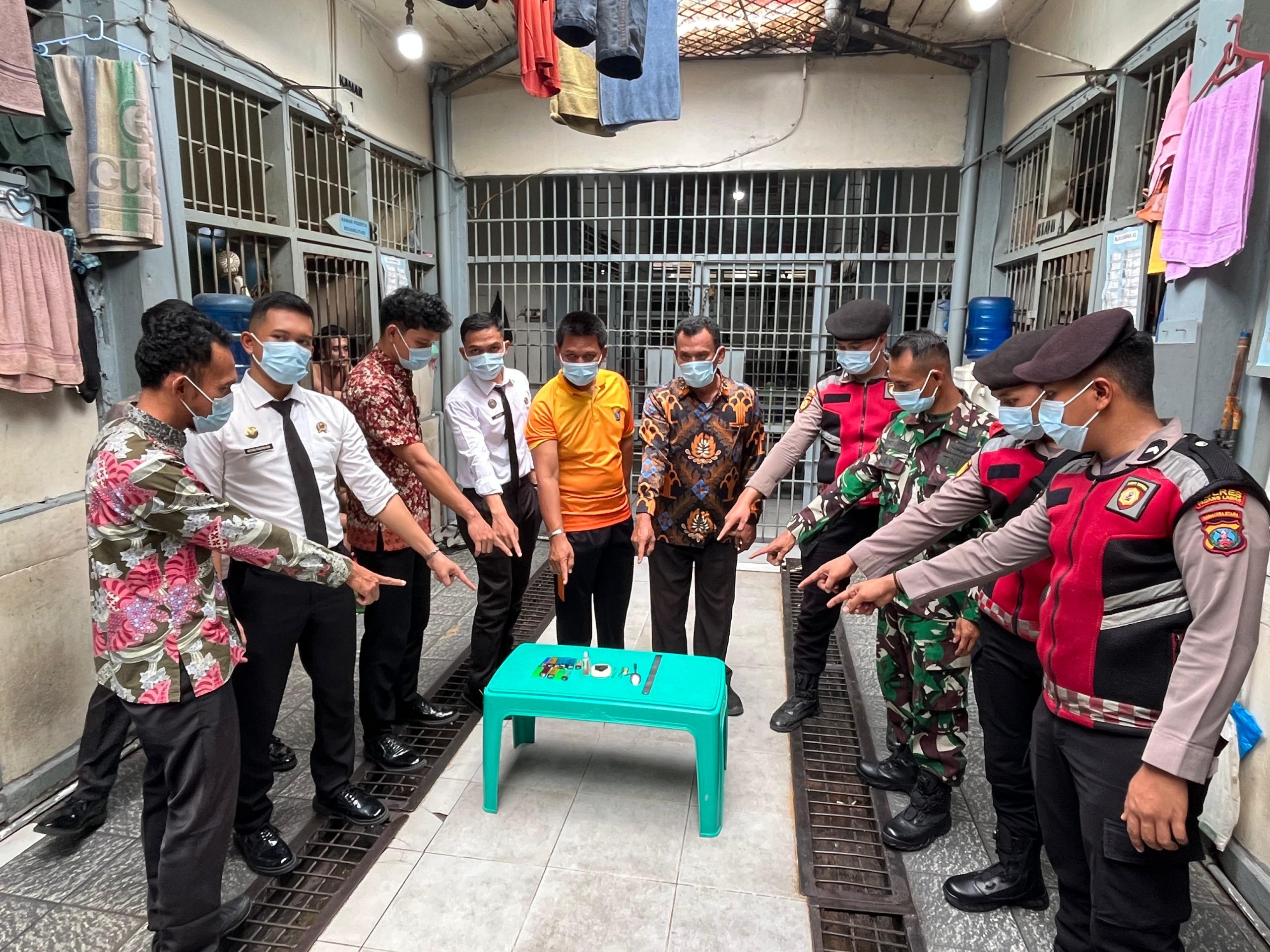 Polres Palas Dan Rutan Kelas IIB Sibuhuan Gelar Razia Gabungan, Ini Hasilnya