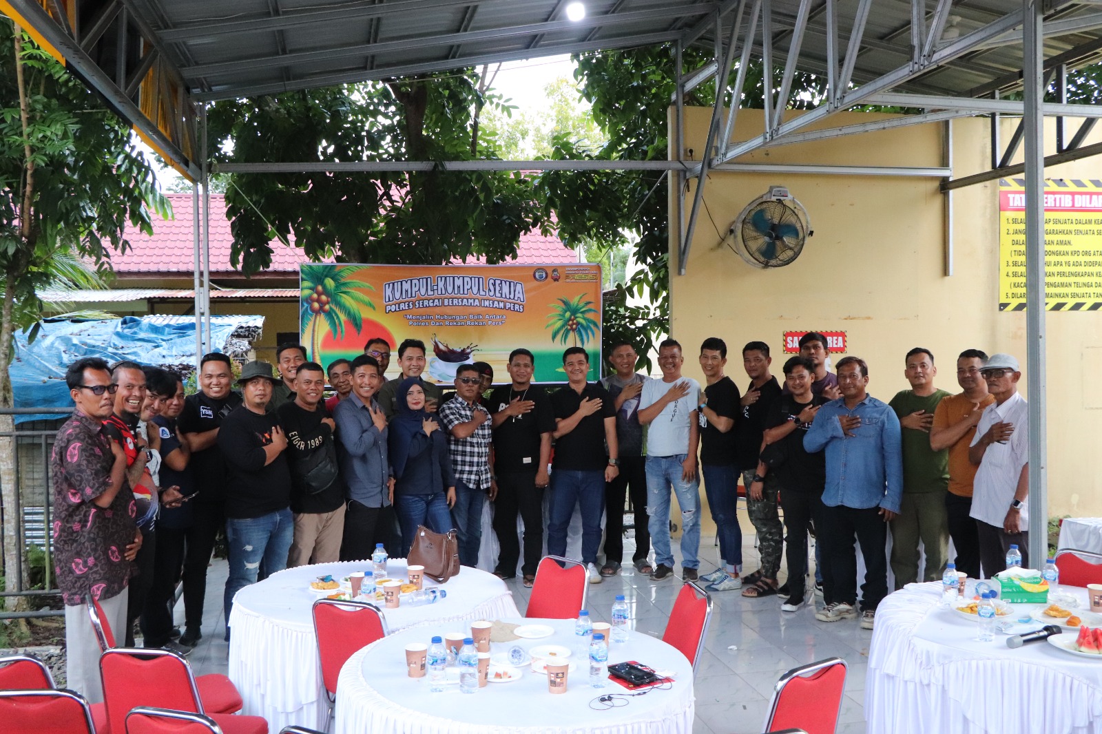 Kumpul-Kumpul Senja, Polres Sergai Bersama Insan Pers