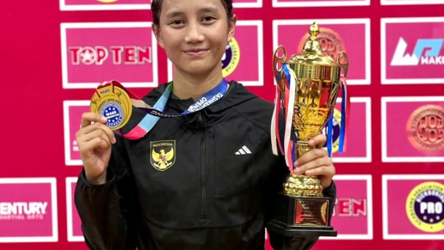 Polri Berbunga Hati, Polwan Sumut Sabet Emas Di Piala Dunia Kickboxing Uzbekistan