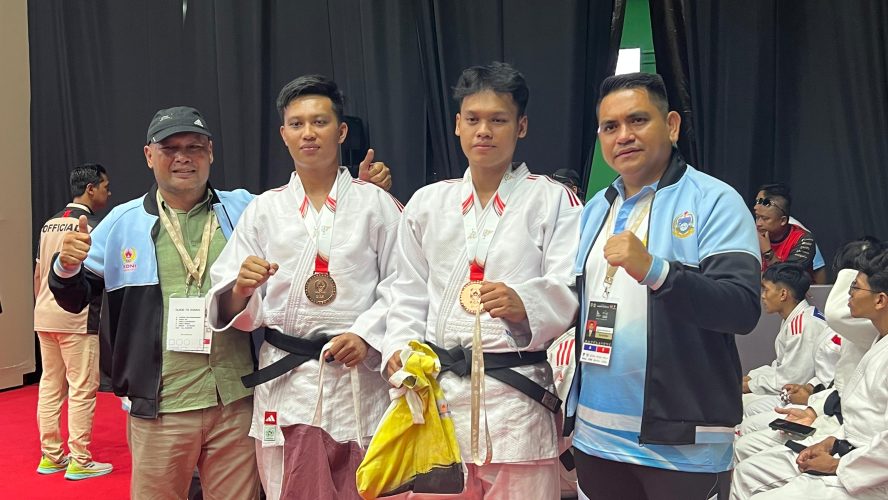 Personel Satbrimob Polda Sumut Raih Medali Perunggu Di PON Cabang Beladiri Judo