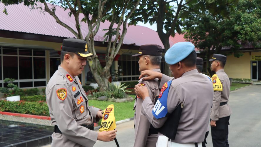Kapolres Binjai Mengukuhkan Nomenklatur Pamapta SKPT Polres Binjai