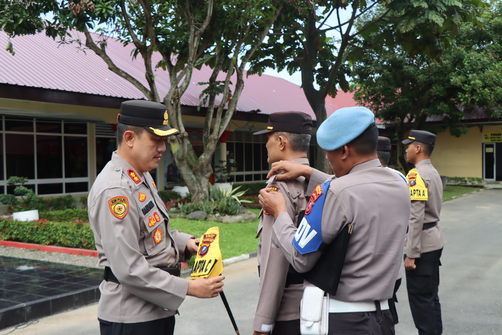Kapolres Binjai Mengukuhkan Nomenklatur Pamapta SKPT Polres Binjai
