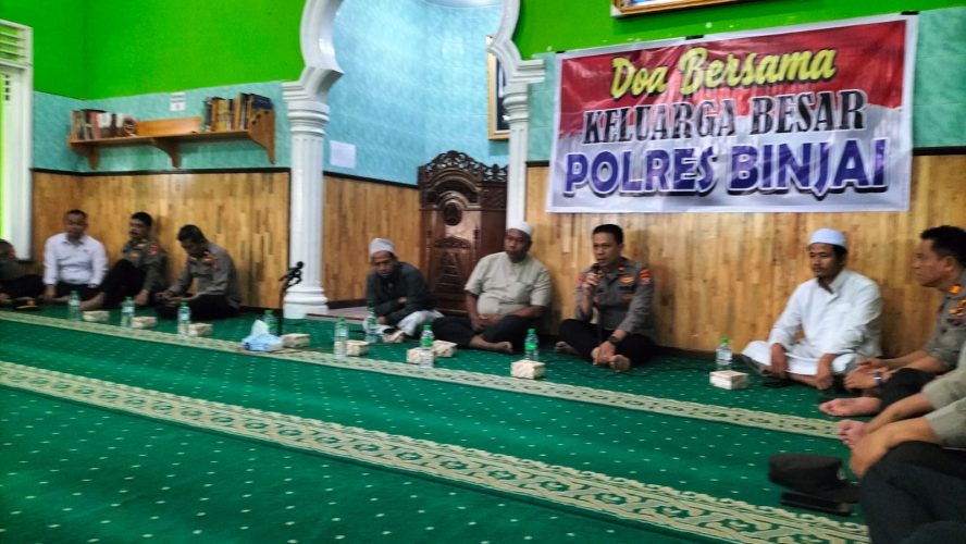 Keluarga Besar Polres Binjai Laksanakan DOA Bersama