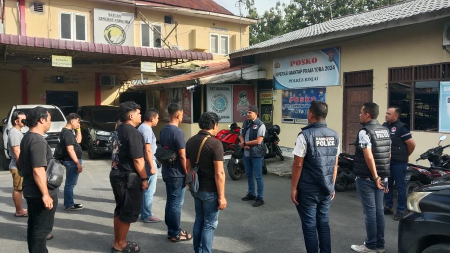 Polres Binjai Kembali Lagi Grebek Dan Musnahkan Barak Narkoba Di Kecamatan Sei Bingai