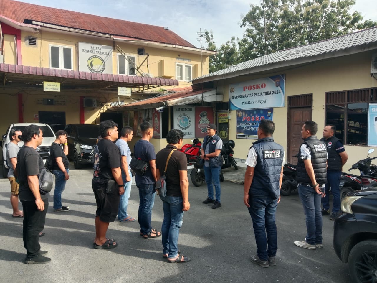 Polres Binjai Kembali Lagi Grebek Dan Musnahkan Barak Narkoba Di Kecamatan Sei Bingai