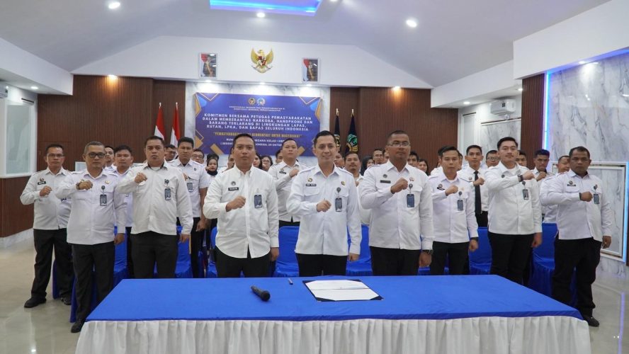 Rutan Kelas I Medan Tandatangani Komitmen Bersama: Perkuat Integritas Dan Antinarkoba Di Lingkungan Pemasyarakatan