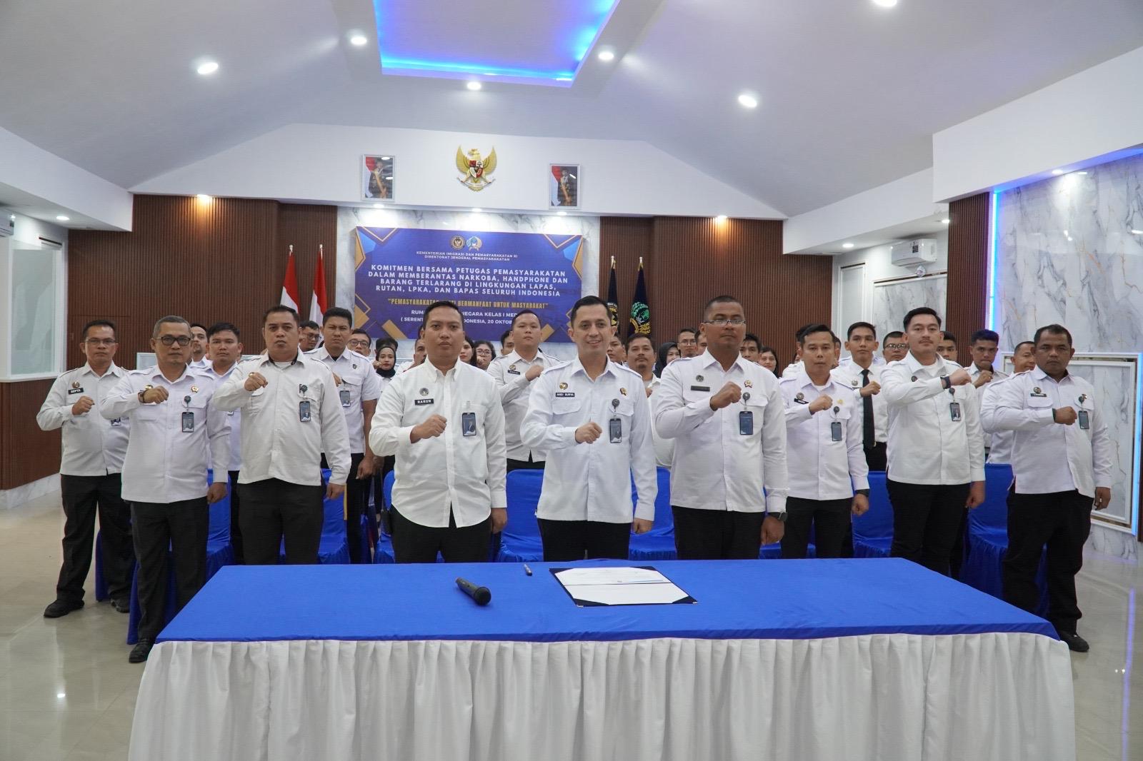 Rutan Kelas I Medan Tandatangani Komitmen Bersama: Perkuat Integritas Dan Antinarkoba Di Lingkungan Pemasyarakatan