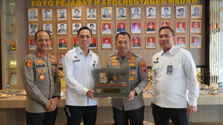 Perkuat Sinergi Penegakan Hukum, Kepala Rutan Kelas I Medan Silaturahmi Ke Polrestabes Medan
