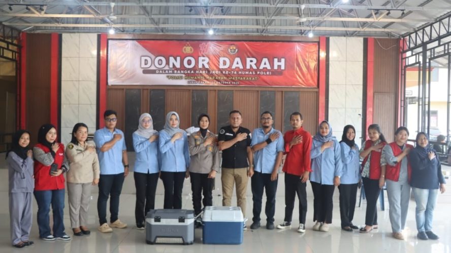Polresta Deli Serdang Gelar Donor Darah Sambut Hari Jadi Ke-74 Humas Polri