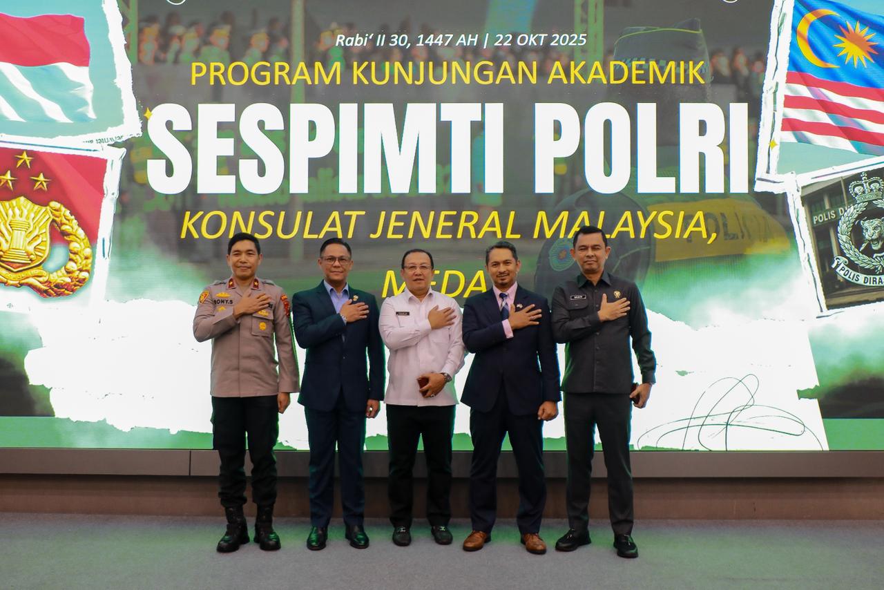 Polda Sumut Dan Konsulat Jenderal Malaysia Perkuat Sinergi Keamanan Lewat Program Lawatan Akademik Sespimti Polri