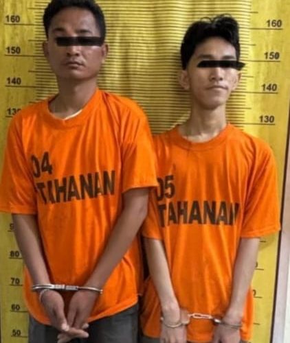 Dua Pemuda Pengedar Narkoba Di Tandem Hilir Di Ciduk Polres Binjai
