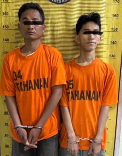 Dua Pemuda Pengedar Narkoba Di Tandem Hilir Di Ciduk Polres Binjai