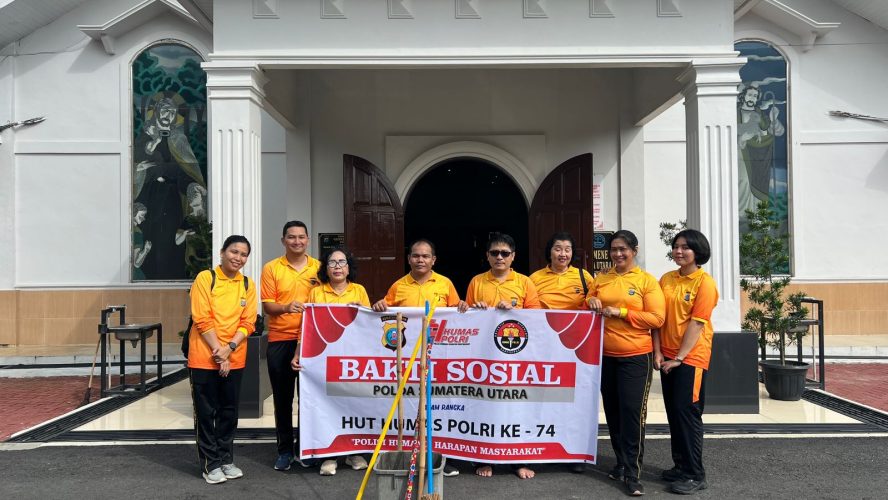 Sambut HUT Humas Polri Ke-74, Bidhumas Polda Sumut Tebar Kepedulian Lewat Bakti Religi