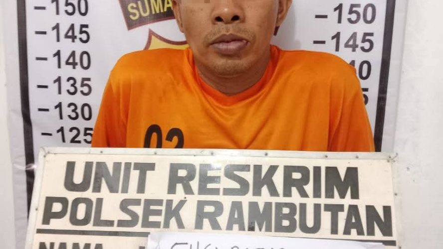 Polsek Rambutan Amankan Seorang Pria Pelaku curanmor.