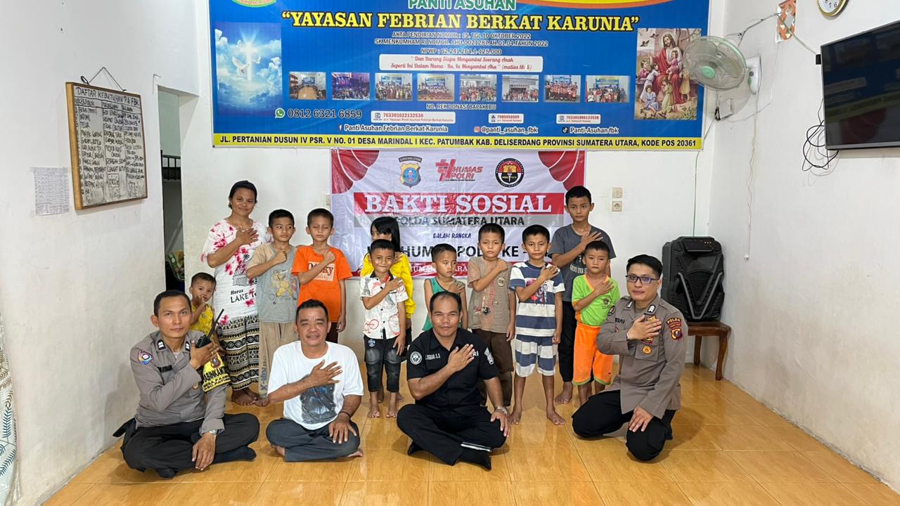 Bidhumas Polda Sumut Gelar Bakti Sosial Sambut HUT Humas Polri Ke-74, Wujud Kepedulian Untuk Sesama