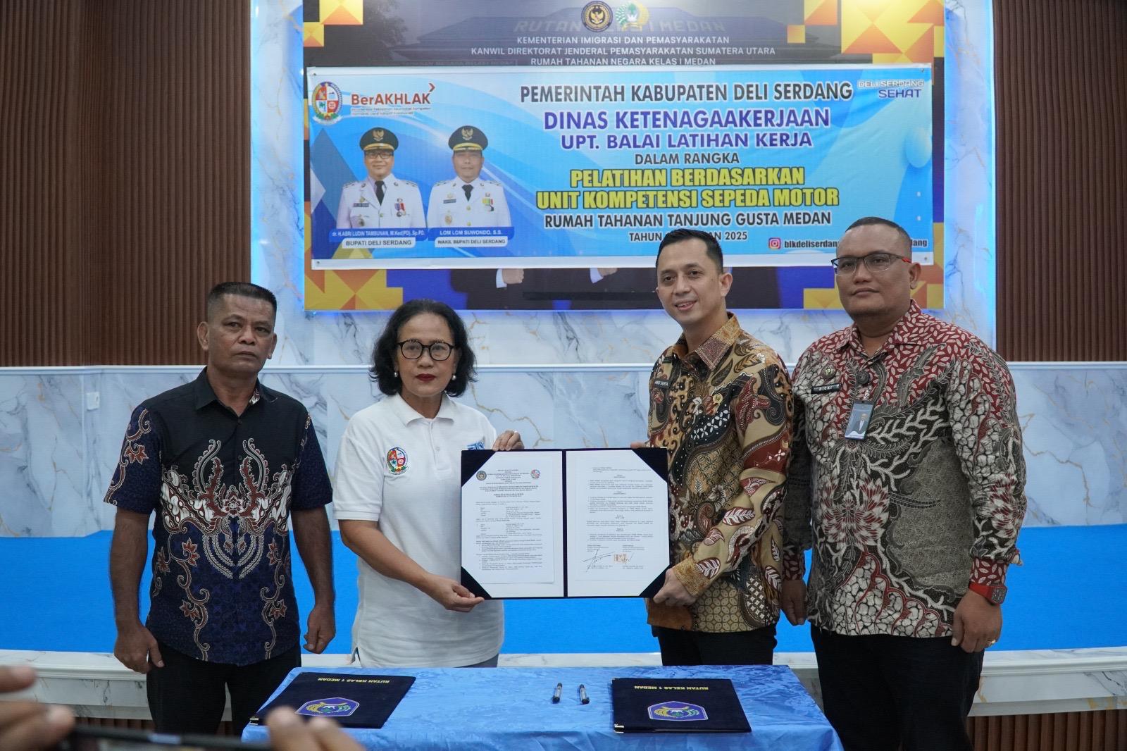 Rutan Kelas I Medan Buka Pelatihan Montir Bagi Warga Binaan, Gandeng Dinas Ketenagakerjaan Kabupaten Deli Serdang