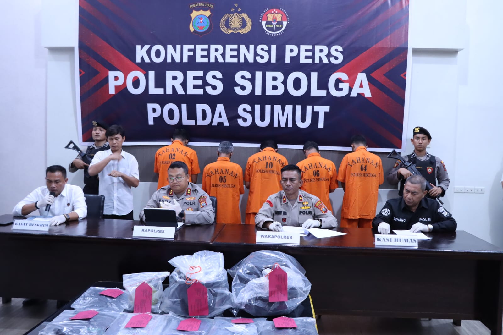 Kerja Cepat Polres Sibolga: Lima Pelaku Pembunuhan Di Masjid Agung Berhasil Diamankan Kurang Dari Tiga Hari