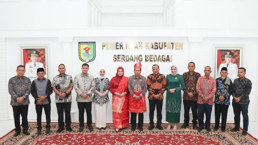 Kapolres Sergai Hadiri Silaturahmi Dan Perkenalan Kajari Baru Di Gedung Putih Kantor Bupati Sergai