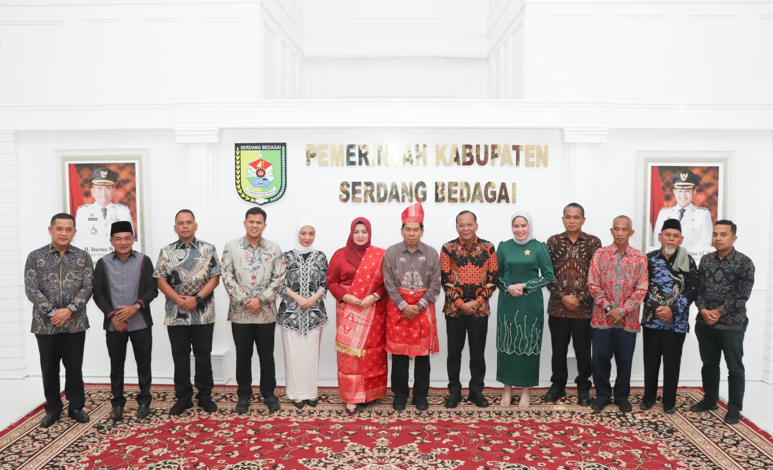 Kapolres Sergai Hadiri Silaturahmi Dan Perkenalan Kajari Baru Di Gedung Putih Kantor Bupati Sergai