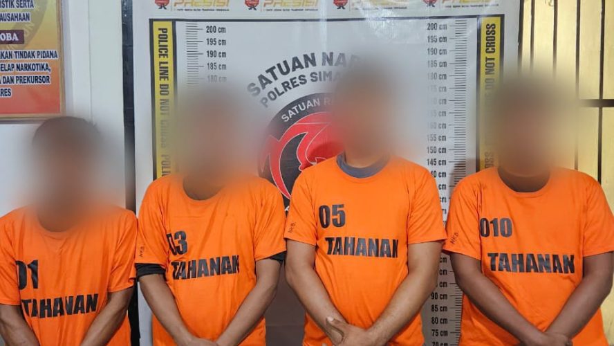 Berantas Narkoba Tanpa Kompromi, Polres Simalungun Bekuk Empat Pelaku, Amankan Sabu 37 Gram