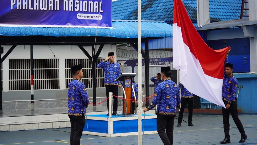 Rutan Kelas I Medan Gelar Upacara Hari Pahlawan 2025: “Pahlawanku Teladanku, Terus Bergerak Melanjutkan Perjuangan”