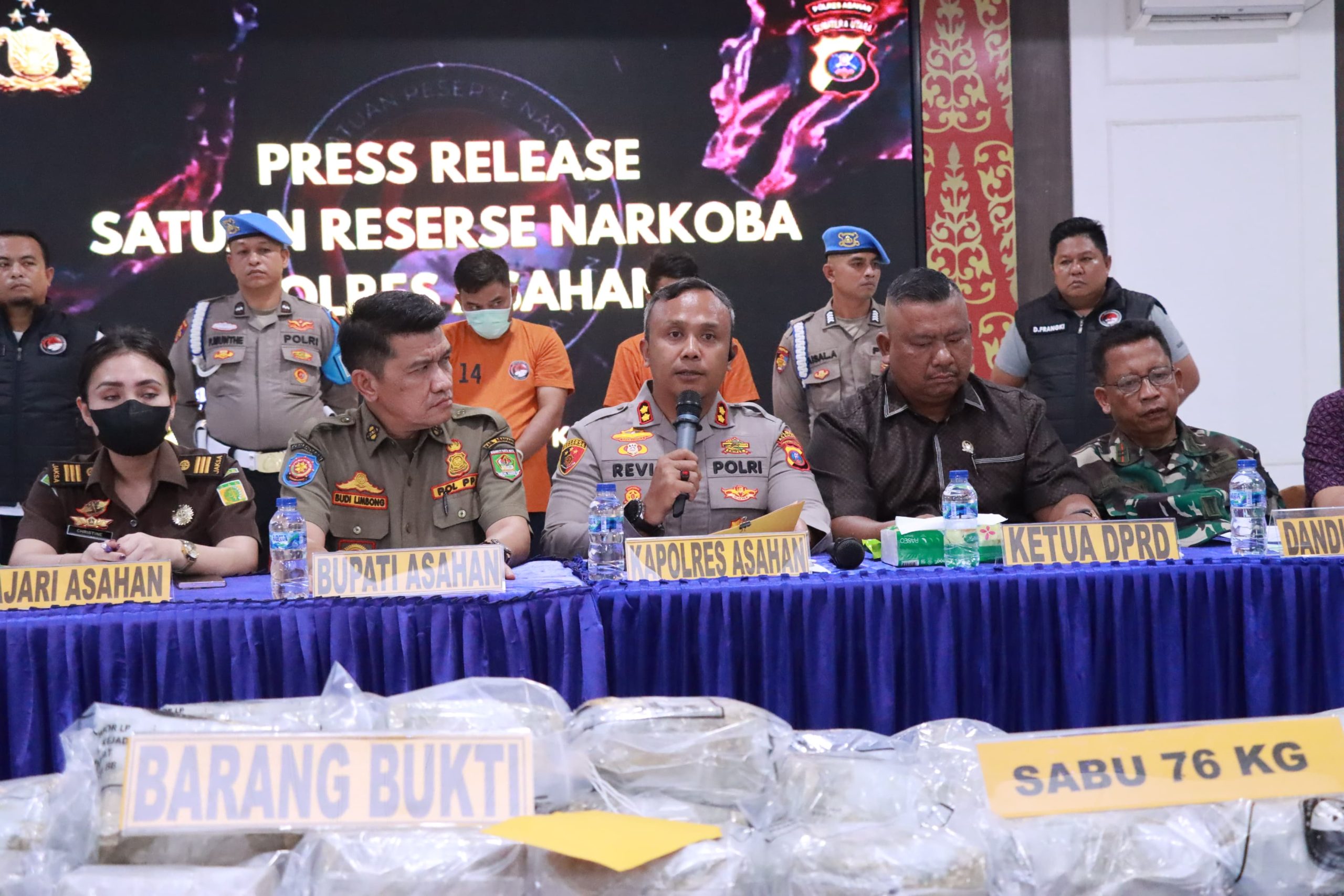 Polres Asahan Gagalkan Penyelundupan 76 Kilogram Sabu, Polda Sumut Apresiasi Kinerja Jajaran