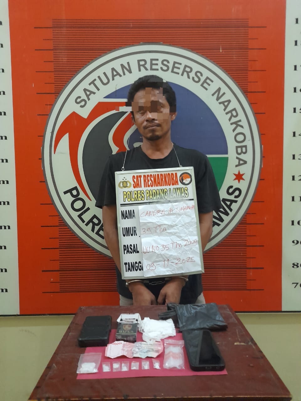 Cepat Tanggap, Satresnarkoba Polres Palas Bekuk Pengedar Sabu Di Rumah Kontrakan
