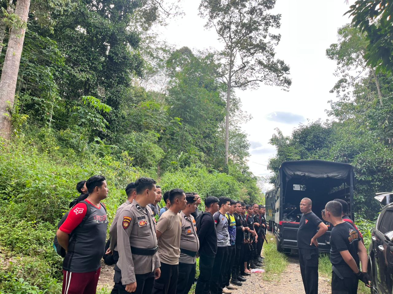Satuan Brimob Polda Sumut Musnahkan 10 Hektar Ladang Ganja Di Perbukitan Mandailing Natal