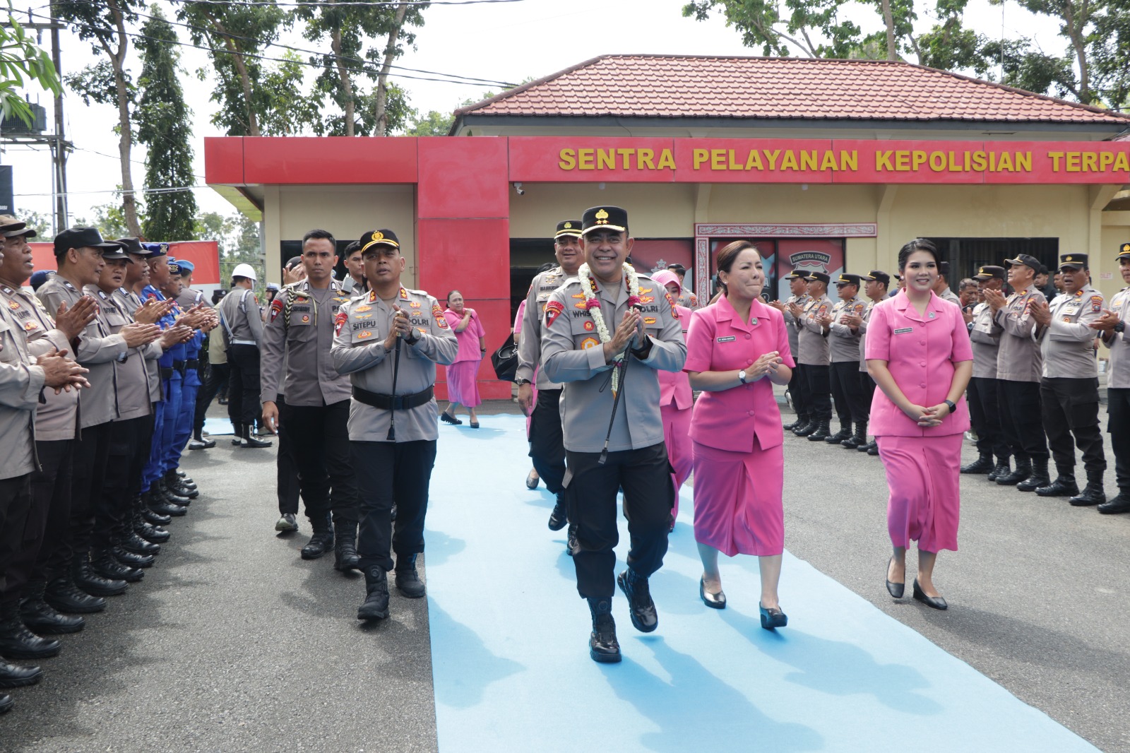 Kunker Bapak Kapolda Sumut Beserta Ibu Ketua PD Bhayangkari Sumut Ke Polres Sergai