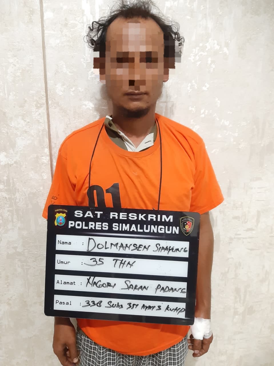 Kurang Dari 9 Jam, Pelaku Pembunuhan Ditangkap : Polda Sumut Apresiasi Kinerja Cepat Polres Simalungun