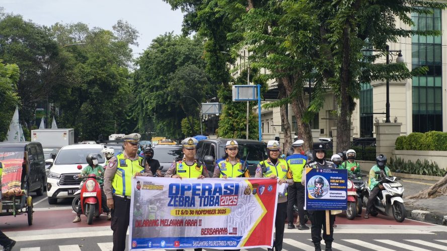 Ditlantas Polda Sumut Intensifkan Edukasi Dan Penertiban Pada Operasi Zebra Toba 2025