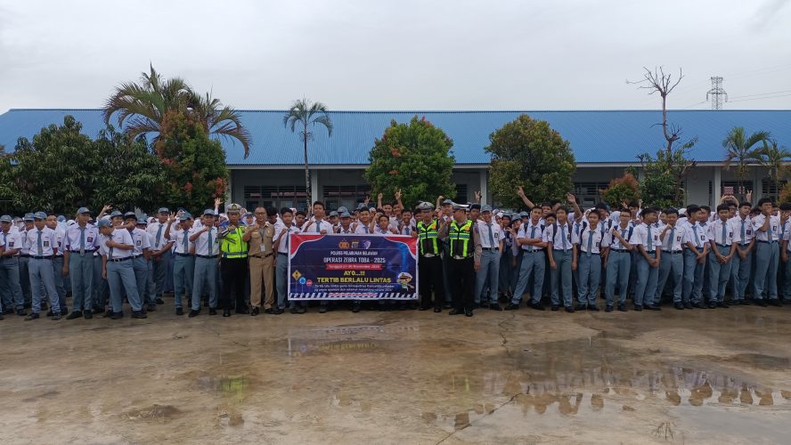 Sat Lantas Polres Pelabuhan Belawan Sosialisasikan Ops Zebra Toba 2025 di SMA Negeri 16 Medan