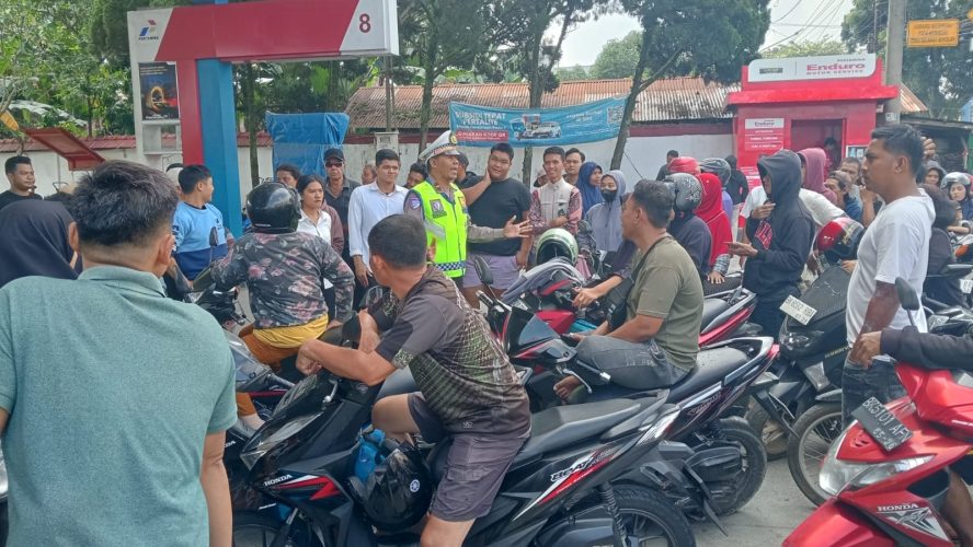 Polres Binjai Lakukan Pengaturan Dan Pengamanan Di SPBU