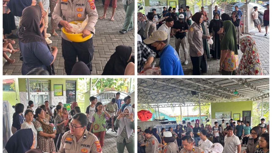 Polwan Polres Langkat Gelar Trauma Healing Bagi Korban Banjir Di Desa Pantai Gemi