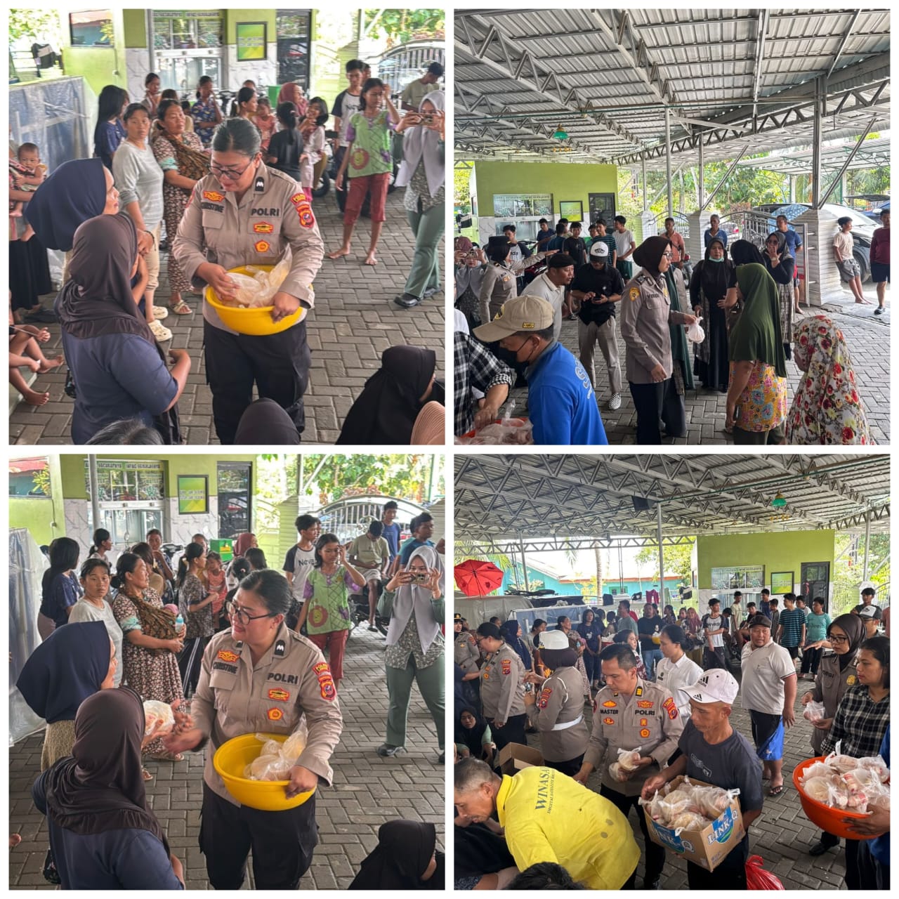 Polwan Polres Langkat Gelar Trauma Healing Bagi Korban Banjir Di Desa Pantai Gemi