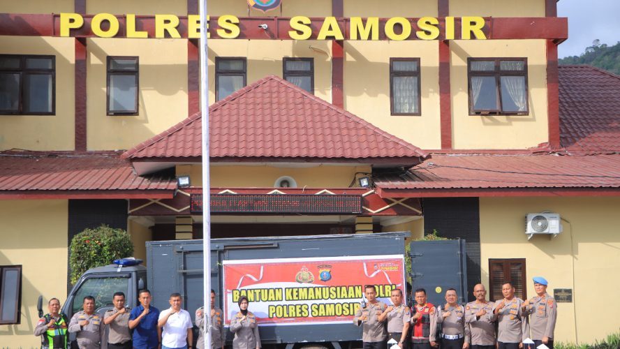 1 Truck Bantuan Kemanusiaan Dari Polres Samosir  Untuk Masyarakat Terdampak Bencana Di Sumatera Utara