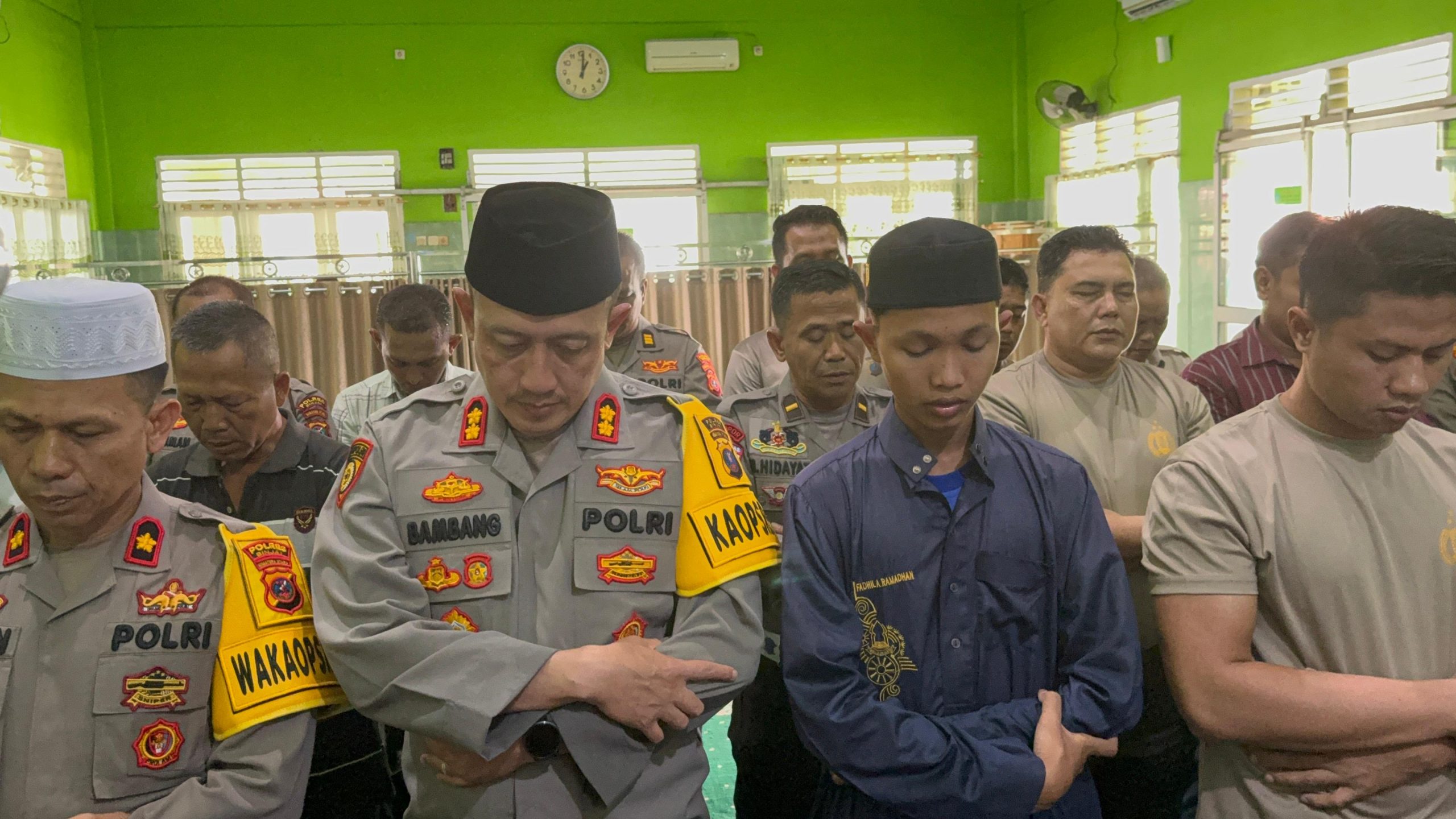 Kapolres Binjai Beserta Personil Laksanakan Sholat Ghaib