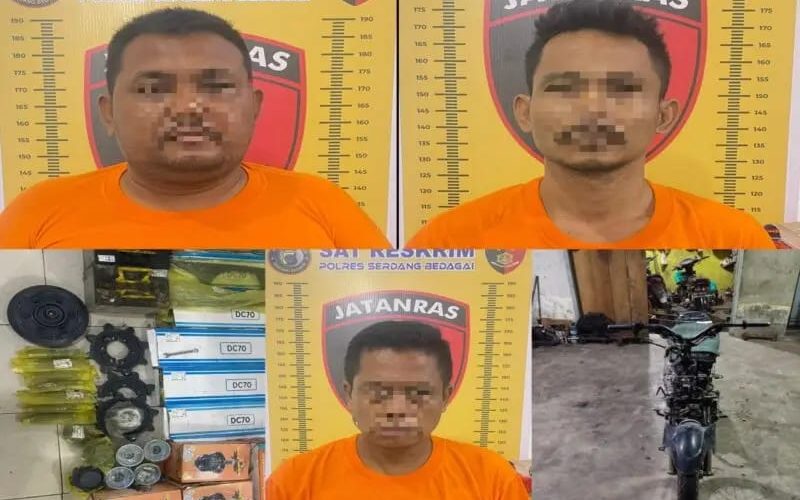 Kurang Dari 24 Jam, Polres Sergai Ringkus Dua Pelaku Pencurian Dan Satu Penadah, Satu Pelaku DPO