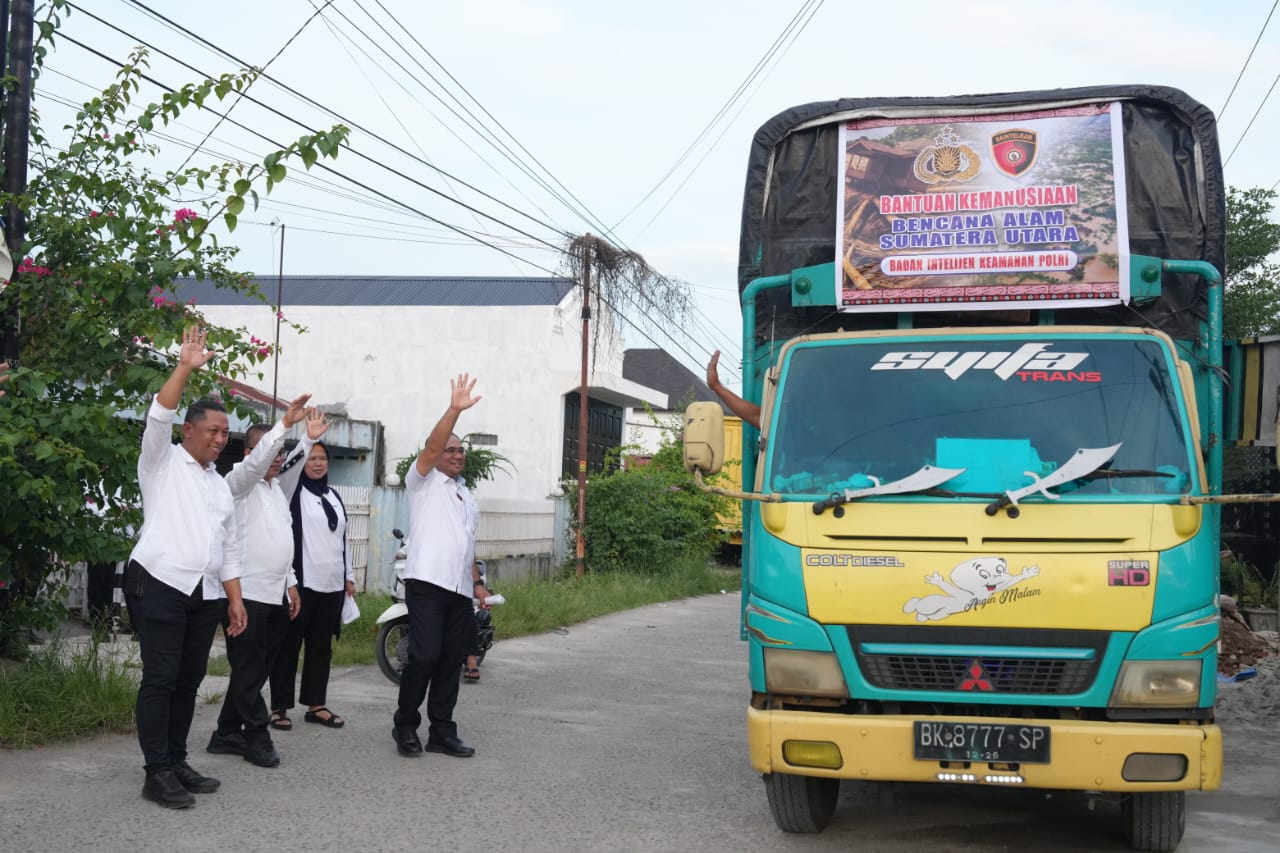 Baintelkam Polri Kirim Bantuan Besar Untuk Pemulihan Bencana di Sumut, Warga Bangkit Lebih Cepat