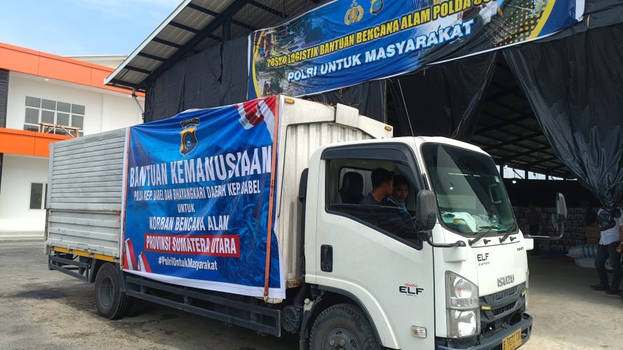 Polda Sumut Terima Bantuan Kemanusiaan Dari Polda Kep. Bangka Belitung Dan Bhayangkari Untuk Korban Bencana
