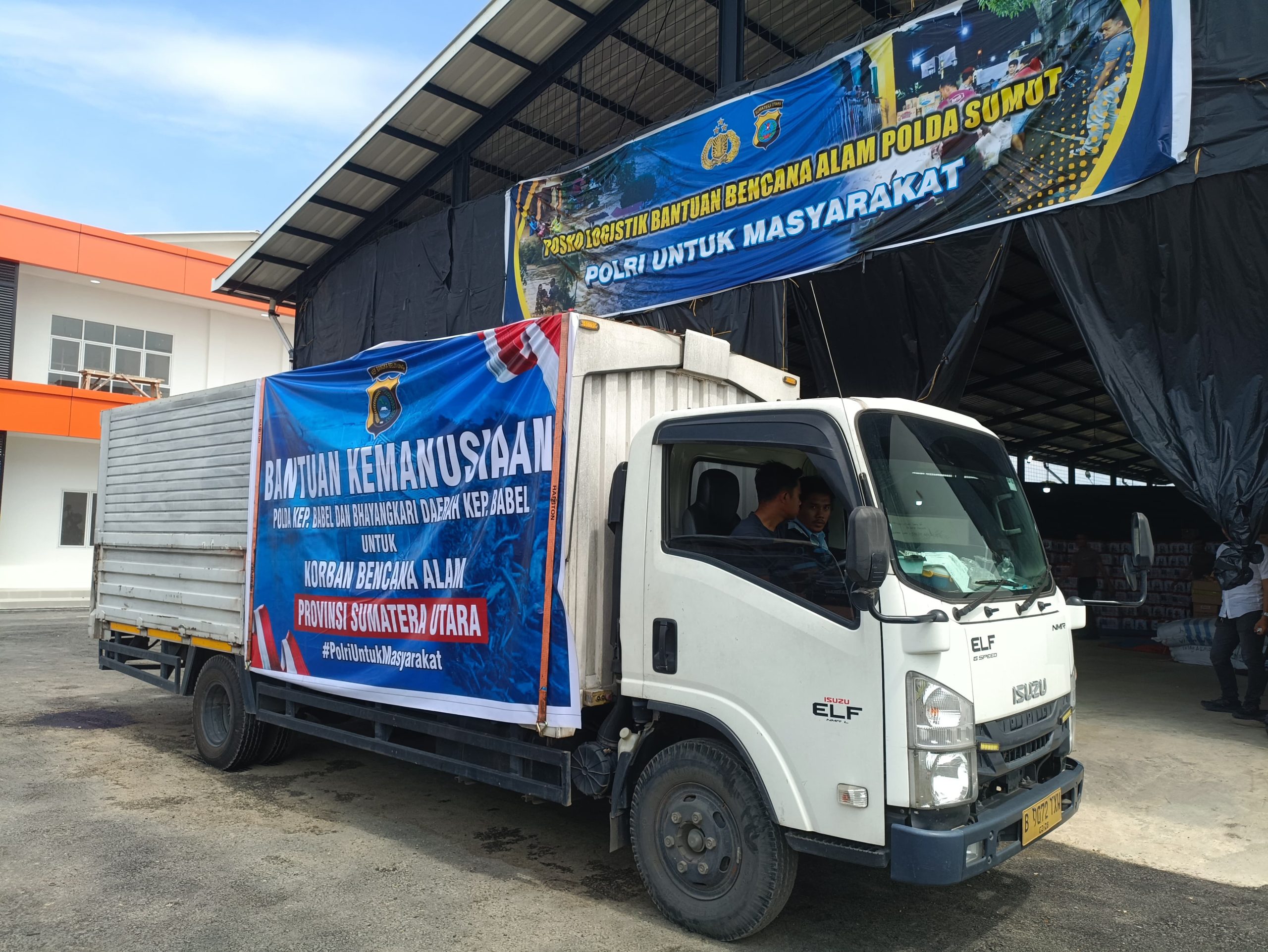 Polda Sumut Terima Bantuan Kemanusiaan Dari Polda Kep. Bangka Belitung Dan Bhayangkari Untuk Korban Bencana