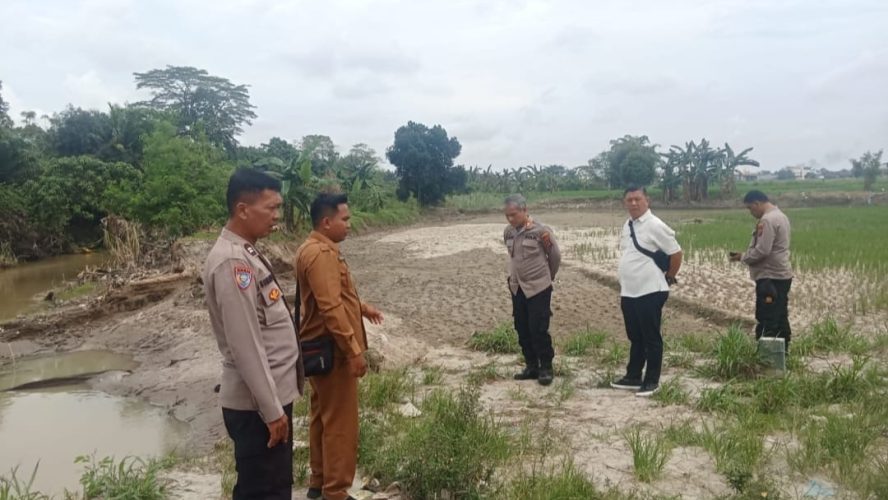 Sigap, Polresta Deli Serdang Cek Lokasi Abrasi Dan Longsor Benteng DAS Akibat Banjir