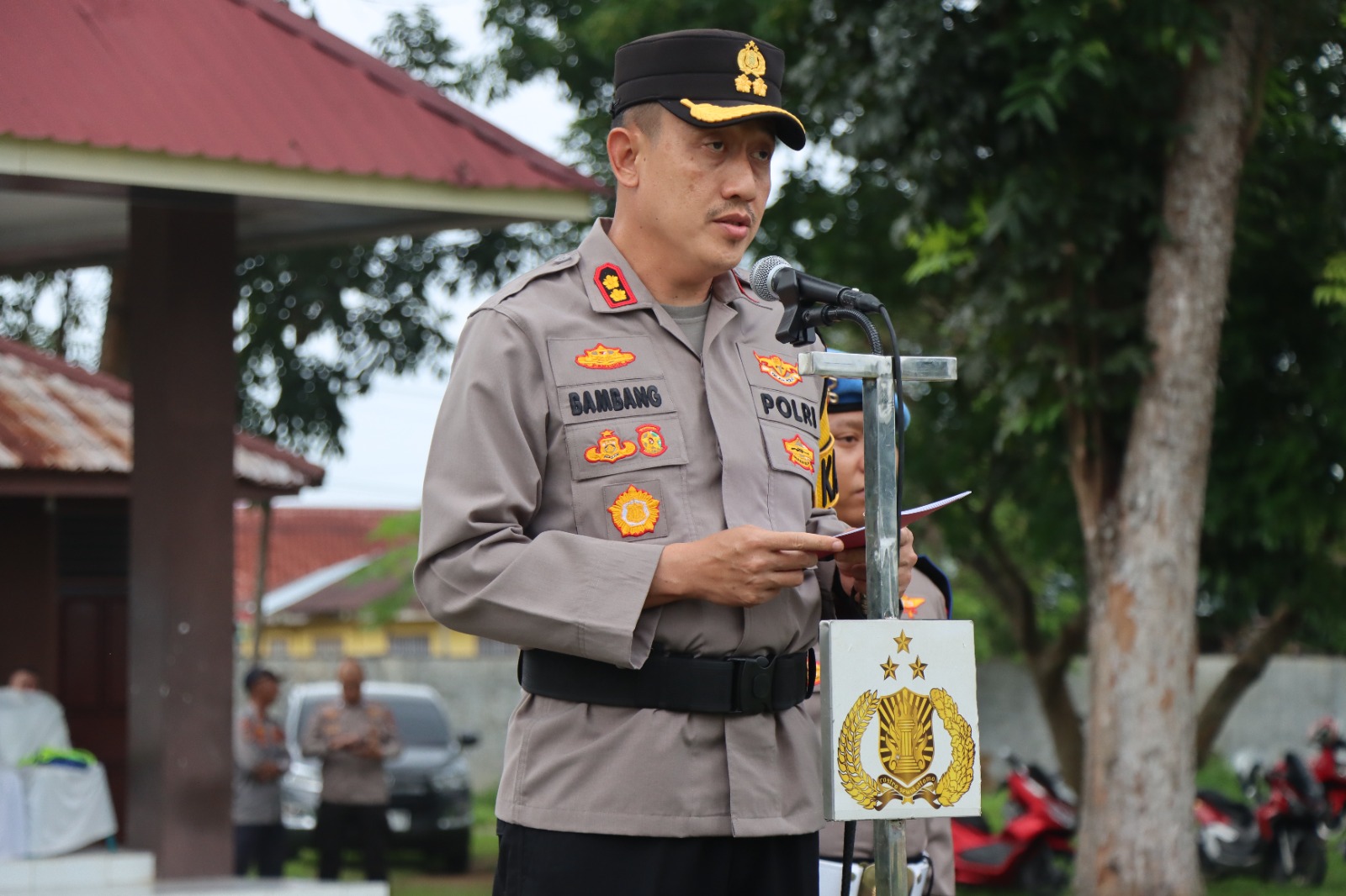 Polres Binjai Bersama Instansi Terkait Laksanakan Gelar Pasukan Operasi Lilin Toba 2025